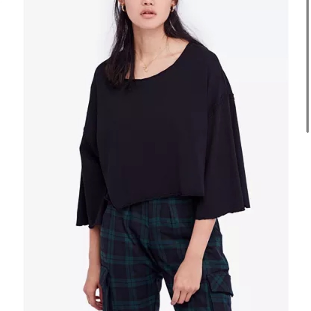 Free People | Bird Gang Cotton Cropped Shirt